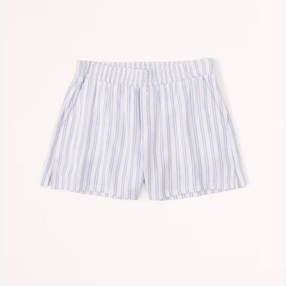 Abercrombie Matching Linen Blend Pajama Set - Picture 2 of 4